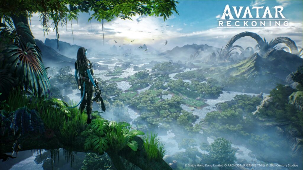 Avatar Reckoning Promotional Image Showcasing A Character in A Jungle 