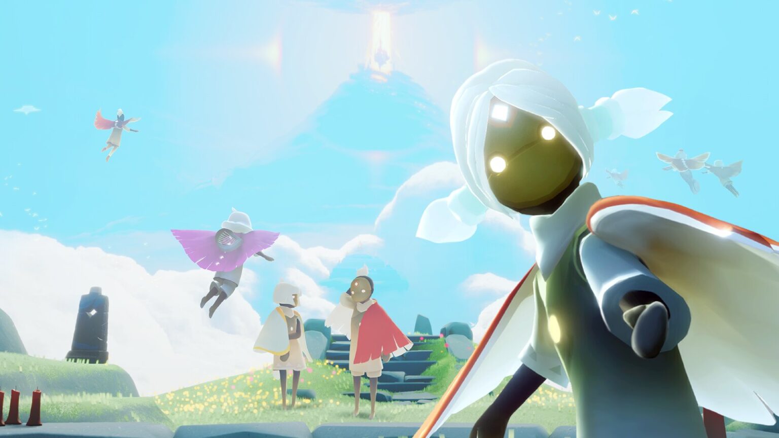 Characters fly in whimsical story-driven mobile game