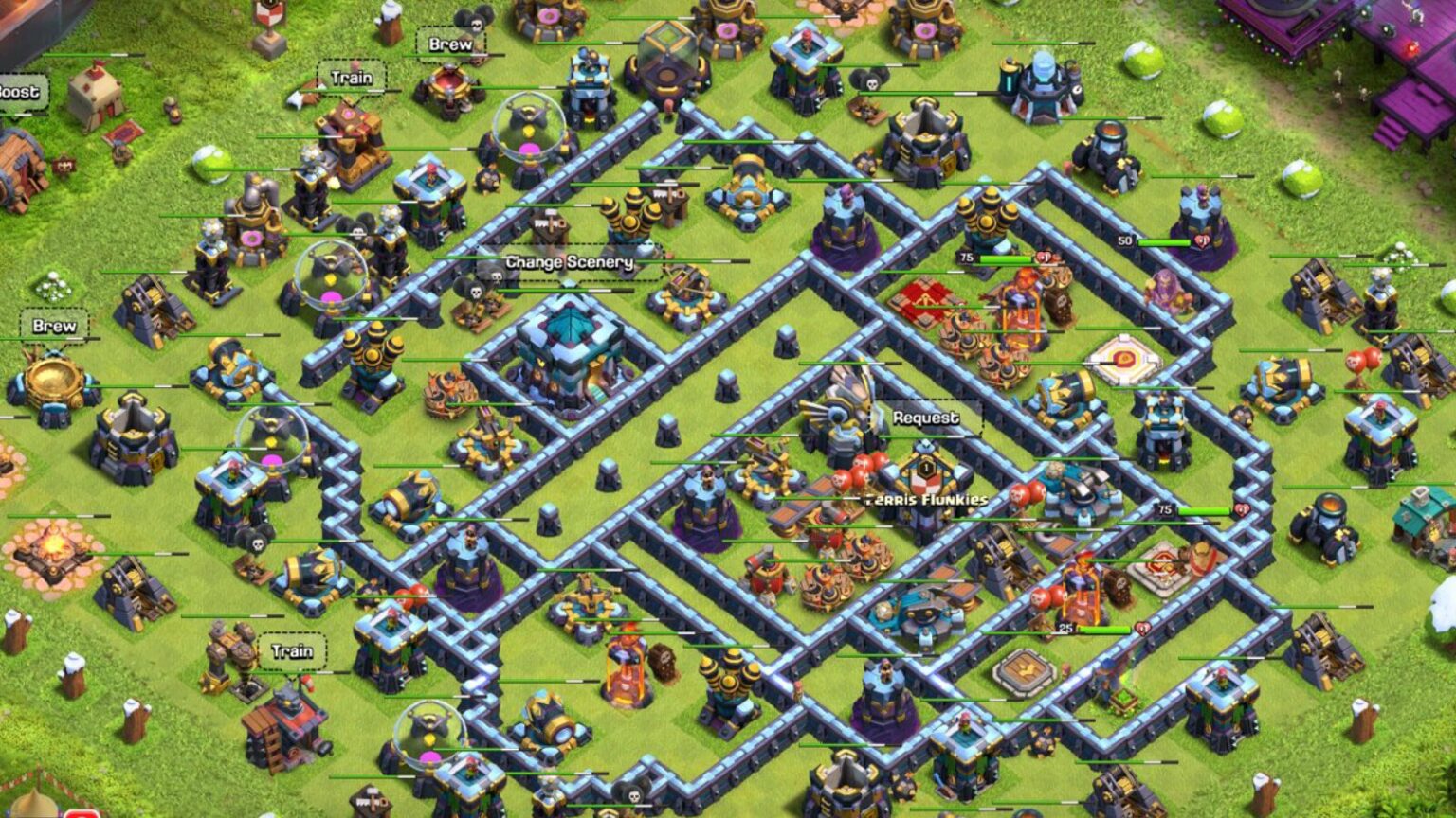 Base layout showcases Clash Of Clans February 2024 Update features