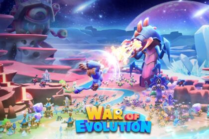 Colorful alien creatures battle in War of Evolution game