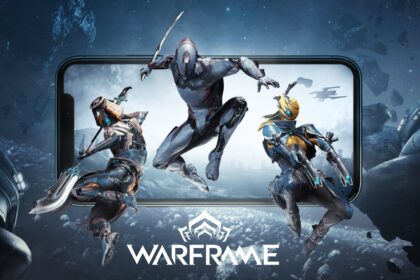 Warframe Mobile game characters leap from phone screen