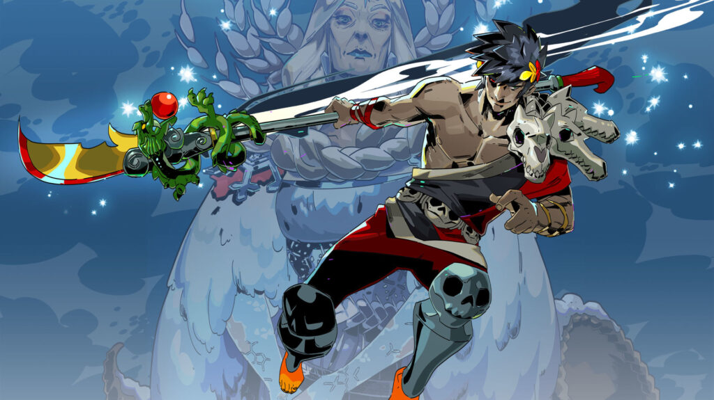 Warrior wields sword in "Hades Mobile" game action scene