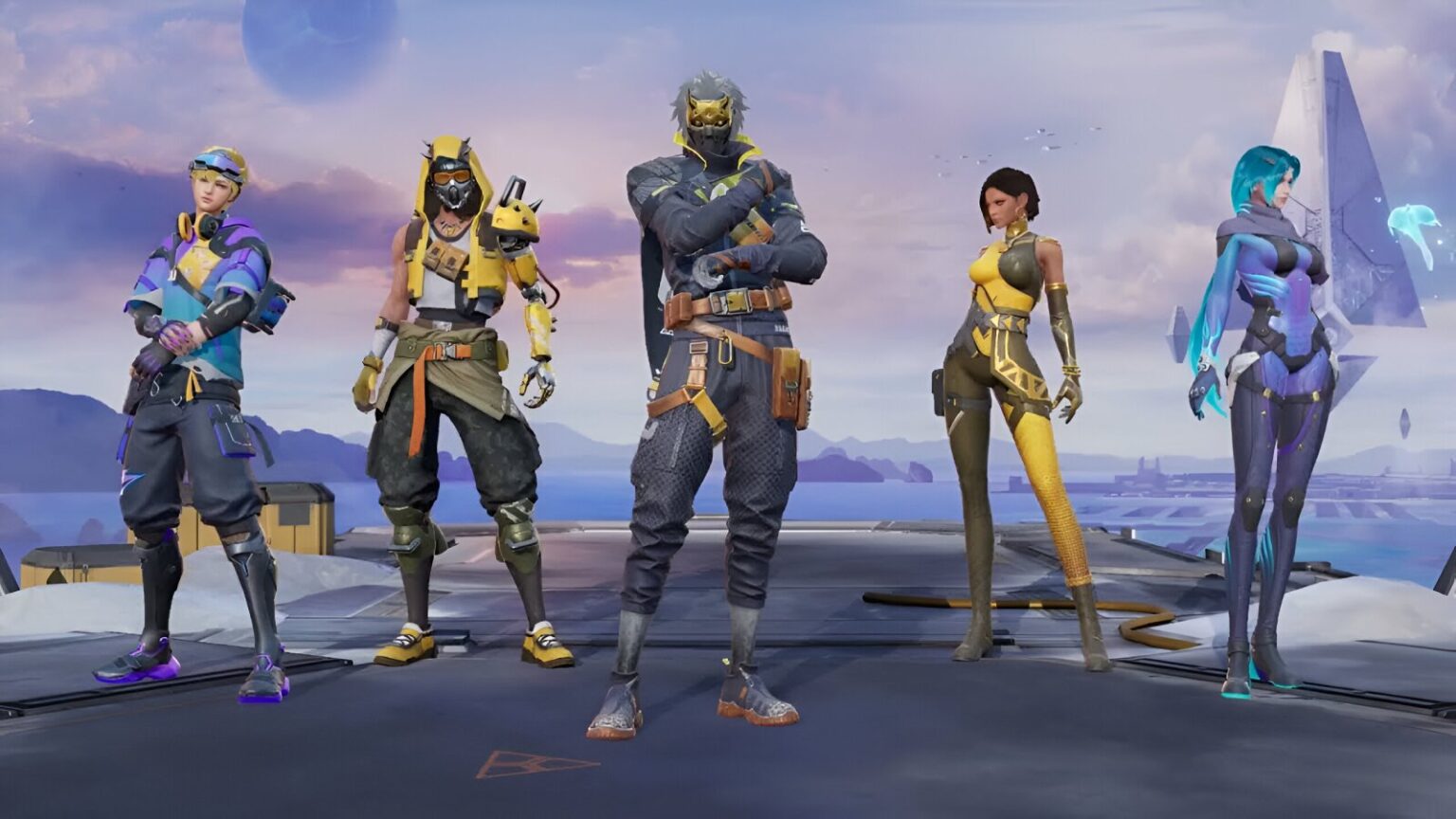 Characters poised for battle in Operation Apocalypse, showcasing diverse outfits