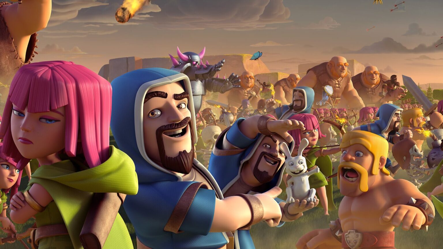 Animated characters charge into battle with excitement and fear
