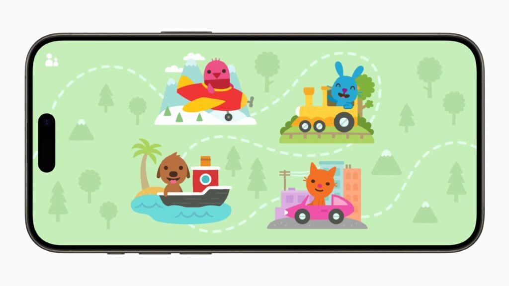Apple Arcade new game features animals joyriding in colorful vehicles