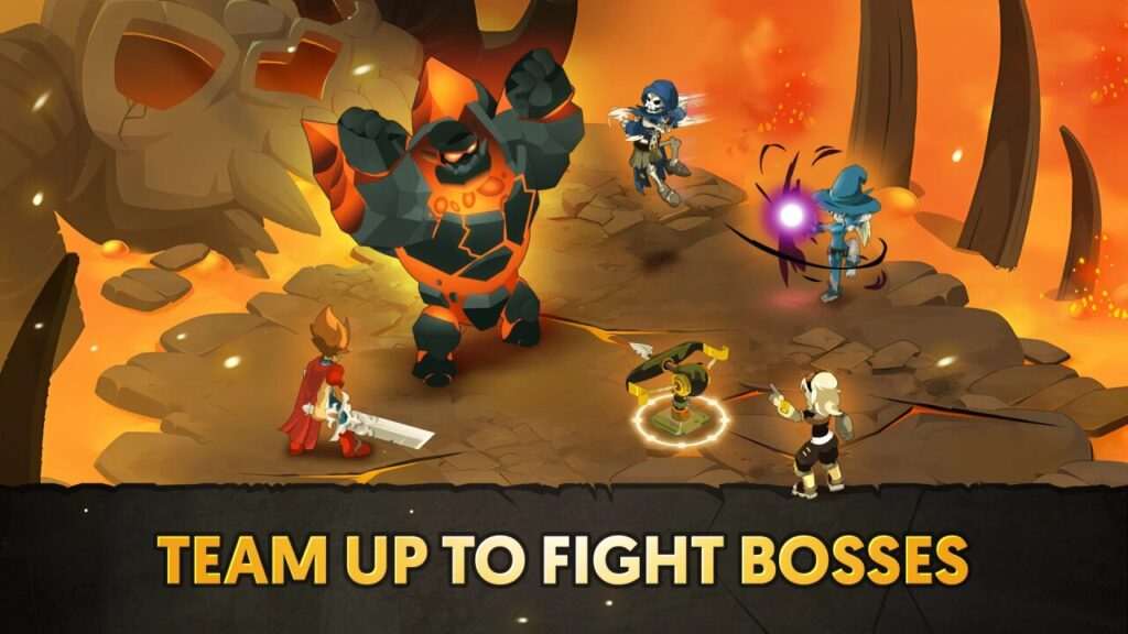 Heroes unite to battle a giant boss in Dofus Touch