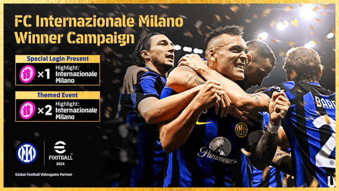 FC Internazionale Milano celebrates victory in eFootball 2024 campaign
