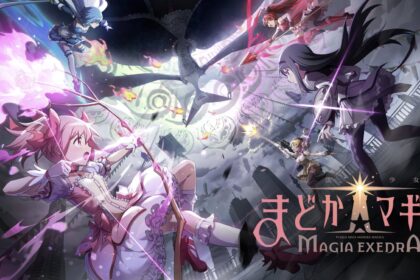 Magical girls battle fiercely in Madoka Magica: Magia Exedra
