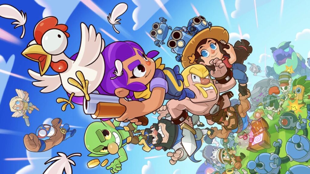 Updated Squad Busters characters fly amidst whimsical