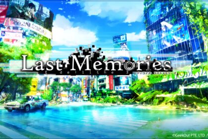 De : Lithe Last Memories poster shows a post-apocalyptic urban landscape