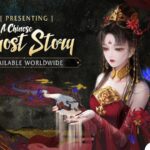 Promotional poster for the Ghost Story game featuring an ethereal woman