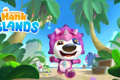 My Talking Hank: Islands giveaway featuring a cute character on tropical adventure