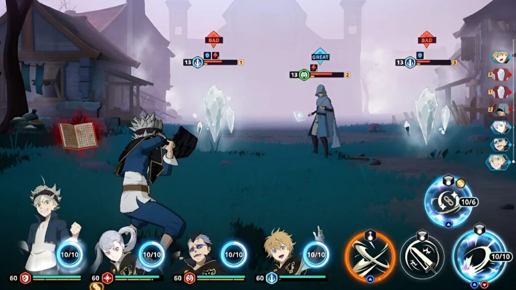 Black Clover Game Android Interface