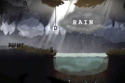 Mysterious cave scene in free indie mobile game