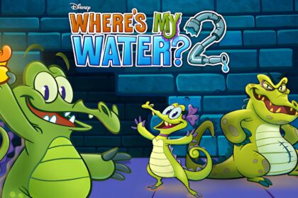 Animated alligators feature in free puzzle mobile game