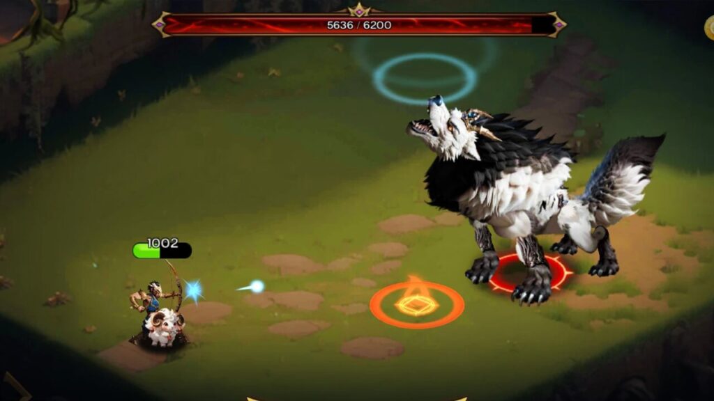 Hero battles giant griffin in Garuda Saga game