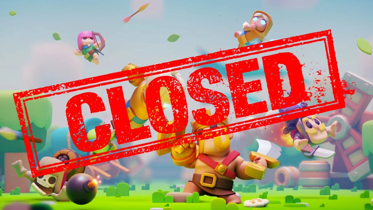 Clash Mini announces server shutdown with bold red stamp