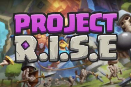 Supercell's Project R.I.S.E game featuring cartoonish characters and battle scenes