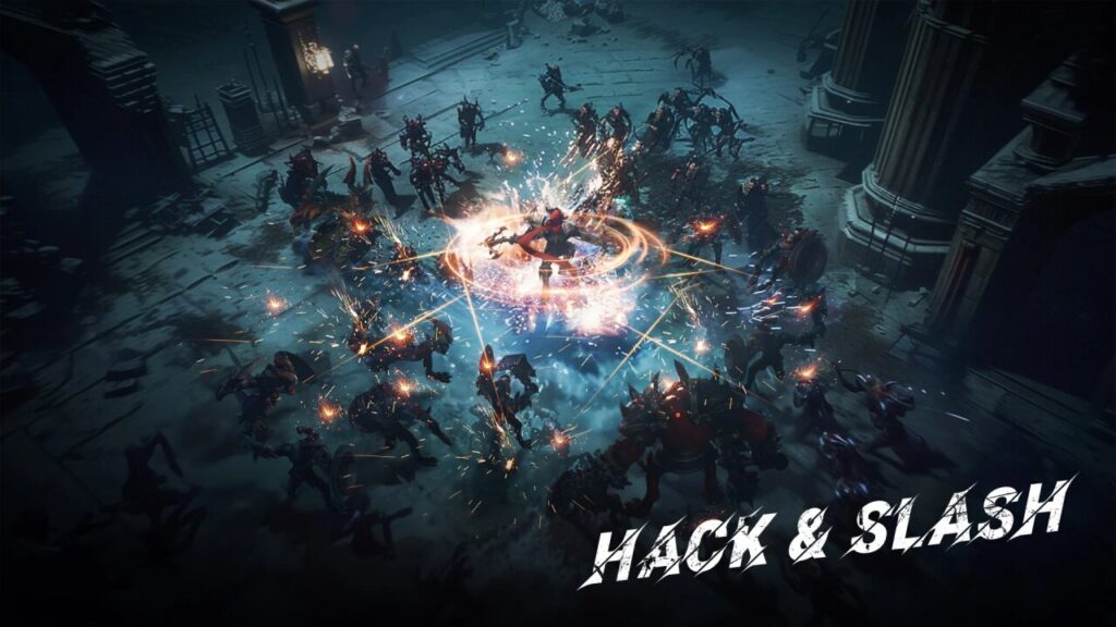 Hack and slash mobile game