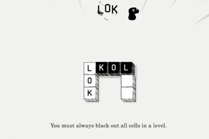 Minimalist puzzle in LOK Digital mobile game