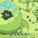 Large cracked egg with an alien eye in Looking for Aliens mobile game